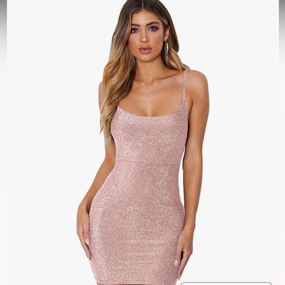 CLUB DRESS BARBIE BUBBLEGUM PINK SPARKLE Sz.M - Picture 2 of 3